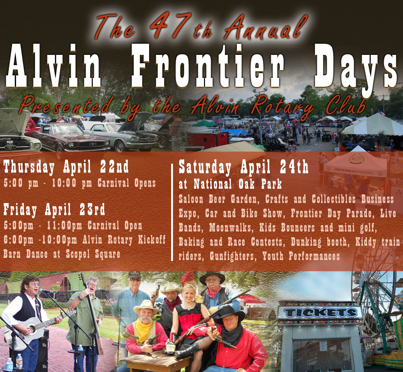 Alvin Frontier Day Home of the Alvin Convention