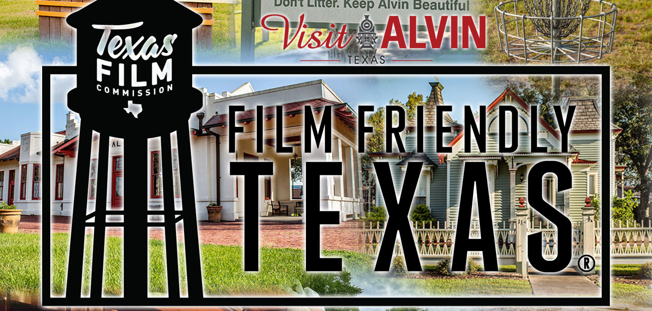 Film Friendly logo with different photos of filming locations