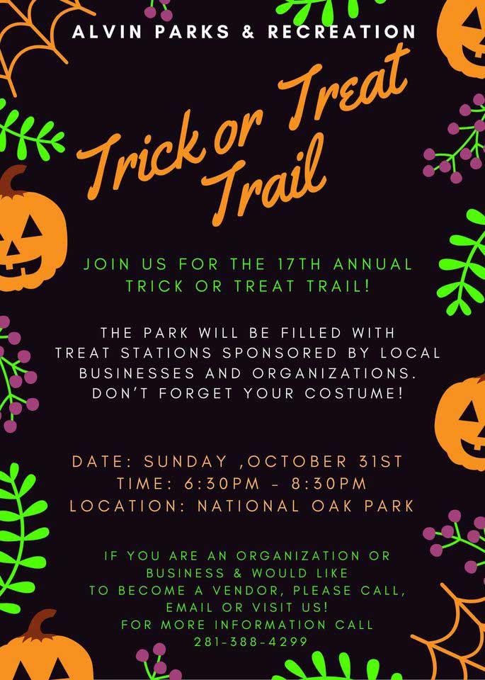 17th Annual Trick or Treat Trail