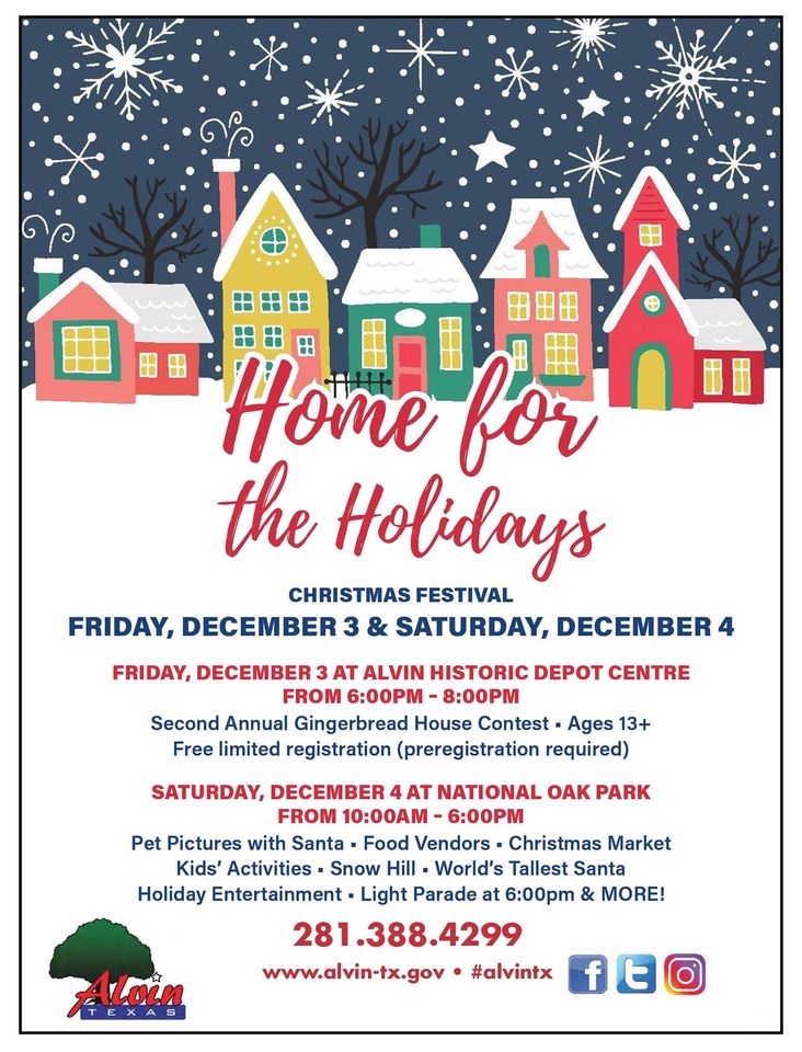 2022 Home for the holidays flyer