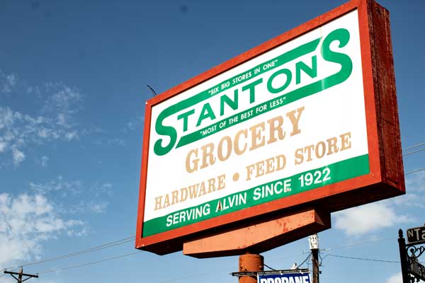 Stanton's Grocery sign